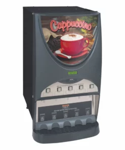 BUNN® Bunn 38100.0003 IMIX-5S+ BLK Powdered Cappuccino Dispenser With 5 Hoppers