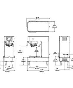 BUNN® Bunn 52000.0001 ITB-LP Automatic Tea Brewer, Low Profile, Display Label Overlay Kit -coffee Sales Shop 52000.9997 itb lp sht4 i 3