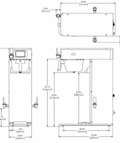 BUNN® Bunn 54000.0100 ITCB DV HV Infusion Series Tea & Coffee Brewer Dual-Volt High Volume, Platinum Edition -coffee Sales Shop 54000.0100 itcb dv hv pe 31