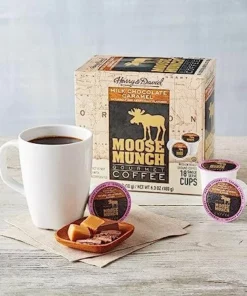 Harry & David Milk Chocolate Caramel Moose Munch Single-Serve Coffee 2/18 Count -coffee Sales Shop 71o 510azcl. sx679