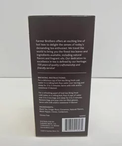 Farmer Brothers Premium: Chai Spice Hot Tea, 2/25 Ct Tea Boxes -coffee Sales Shop 81cikjmfhsl. sy679 2