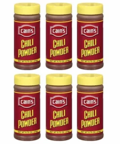 Cain's Chili Powder, 6 Bottle (9.75 Oz Each)