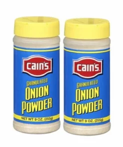 Cain's Onion Powder, 2 Bottles, 9 Oz Each