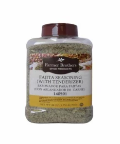 Farmer Brothers Fajita Seasoning (With Tenderizer), 1.75 Lb Bottle