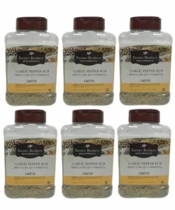 Farmer Brothers Garlic Pepper Rub (6 Bottles/1.5 Lb Ea.)