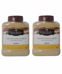 Farmer Brothers Granulated Garlic (2 Bottles/1.5 Lb Ea.)