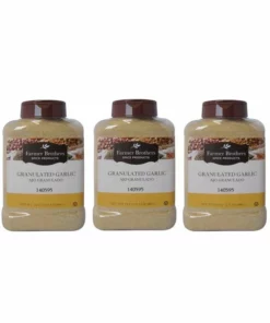 Farmer Brothers Granulated Garlic (3 Bottles/1.5 Lb Ea.)