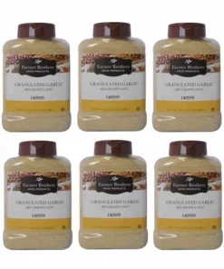 Farmer Brothers Granulated Garlic (6 Bottles/1.5 Lb Ea.)