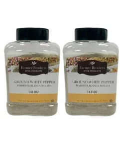 Farmer Brothers Ground White Pepper (2 Bottles/1 Lb 2 Oz Ea.)