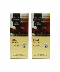 Farmer Brothers Premium: Chai Spice Hot Tea, 2/25 Ct Tea Boxes