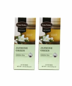 Farmer Brothers Premium Jasmine Green Hot Tea, 2/25 Ct Tea Boxes