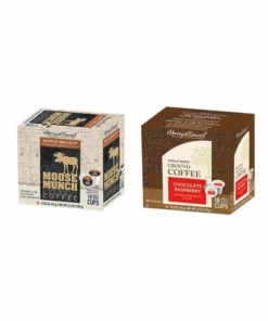 Harry & David Coffee Combo, Maple Walnut, Chocolate Raspberry 2/18 Ct Boxes