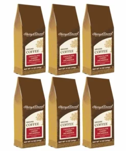 Harry & David Chocolate Cherry Decadence Coffee, 6 Bags (12 Oz Each)