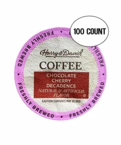 Harry & David Chocolate Cherry Decadence Single-Serve Coffee K Cups 100 Count