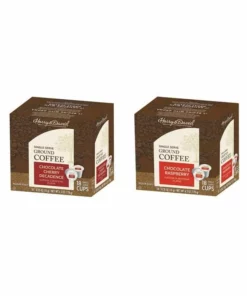 Harry & David Coffee Combo, Chocolate Cherry Decadence, Chocolate Raspberry 2/18 Ct Boxes
