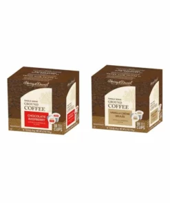 Harry & David Coffee Combo,Chocolate Raspberry, Vanilla Creme Brulee 2/18 Ct Boxes