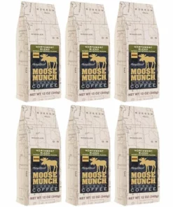 Harry & David Northwest Blend Moose Munch Ground Coffee - 6 Bags(12 Oz Each)