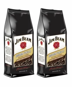 Jim Beam Bourbon Vanilla Bourbon Flavored Ground Coffee, 2 Bags (12 Oz Ea.)