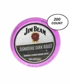 Jim Beam Dark Roast Single Serve Coffee, 200 Count Keurig 2.0 Compatible