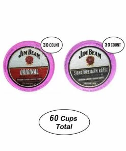 Jim Beam Dark Roast Bourbon 30 Cups & OriginalSingle Serve Cups, 30 Cups