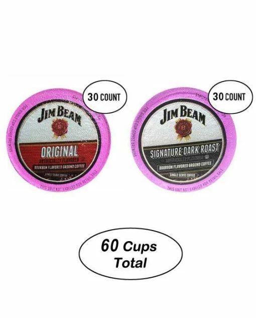 Jim Beam Dark Roast Bourbon 30 Cups & OriginalSingle Serve Cups, 30 Cups -coffee Sales Shop Jim Beam original Bourbon 30 cups dark roast 30 cups 2nd