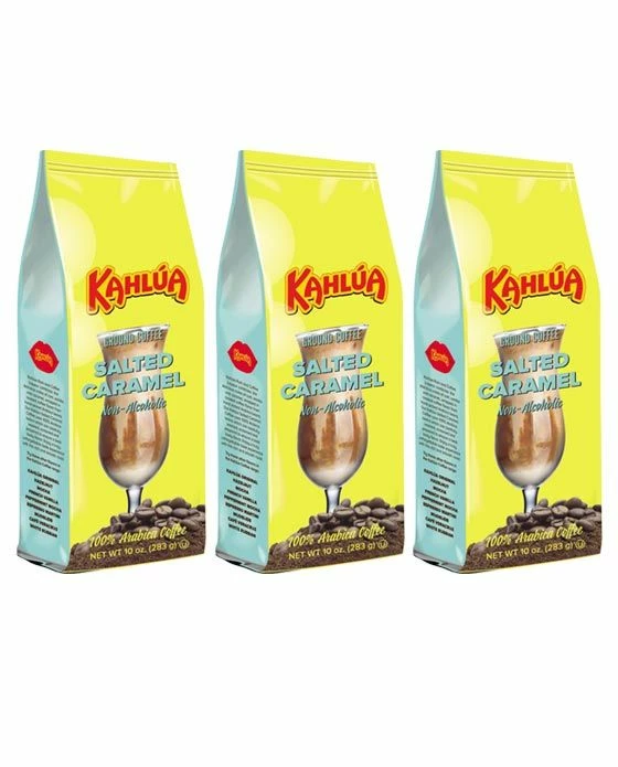 Kahlua Salted Caramel Gourmet Ground Coffee (3 Bags/10 Oz) 3 Kahlua Salted Caramel Gourmet Ground Coffee (3 Bags/10 Oz)