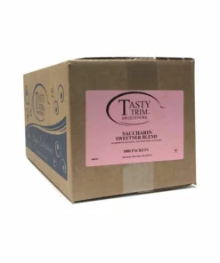 Tasty Trim Saccharin (Pink Sugar Substitute), 1 Box (1,000 Packets)