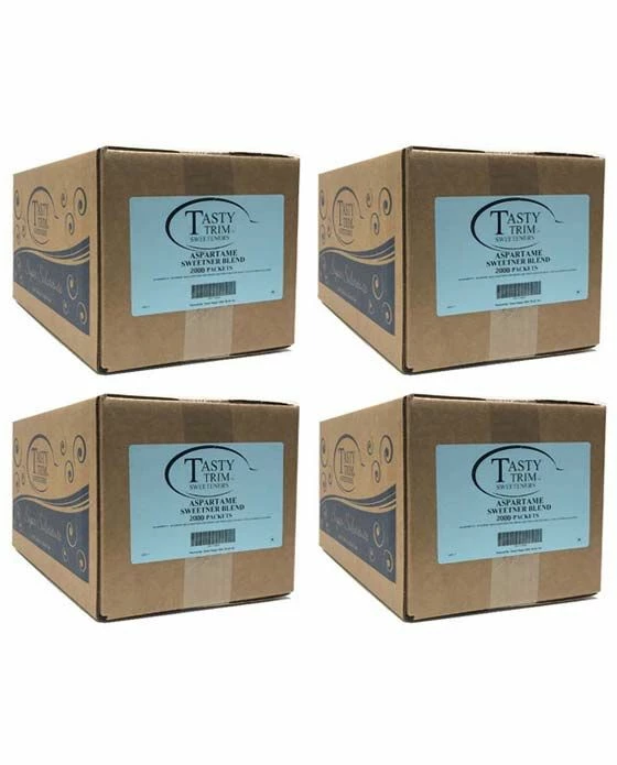 Tasty Trim Aspartame (Blue Sugar Substitute), 4 Boxes (2,000 Packets Ea.) 3 Tasty Trim Aspartame (Blue Sugar Substitute), 4 Boxes (2,000 Packets Ea.)