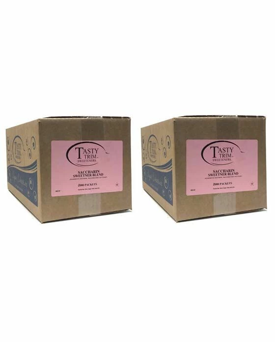 Tasty Trim Saccharin (Pink Sugar Substitute), 2 Boxes (2,000 Packets Ea.) 3 Tasty Trim Saccharin (Pink Sugar Substitute), 2 Boxes (2,000 Packets Ea.)