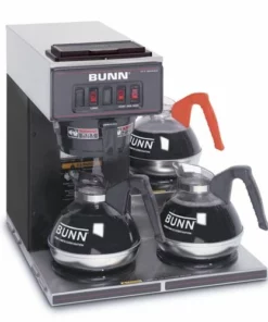 BUNN® BUNN 13300.0013: Pourover Coffee Brewer With 3 Warmers Black