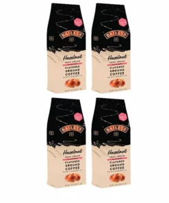 Baileys Bailey's, Hazelnut Irish Cream, Flavored Ground Coffee (4 Bags/10 Oz)