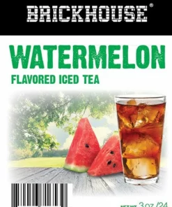 Brickhouse Watermelon Flavored Iced Tea, 24/3 Oz Packets, Loose Leaf With Filters