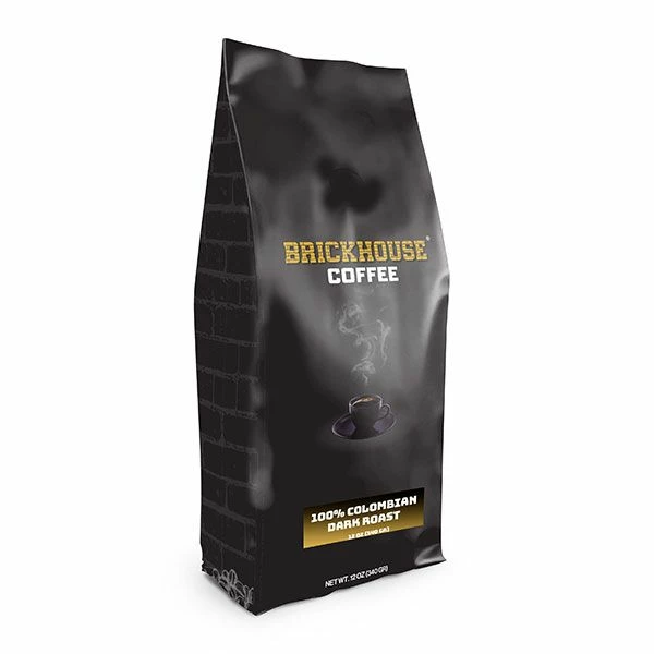 Brickhouse Ground Coffee, BRICKHOUSE Blend: 100% Colombian Dark Roast, 12oz Bag 3 Brickhouse Ground Coffee, BRICKHOUSE Blend: 100% Colombian Dark Roast, 12oz Bag