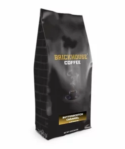 Brickhouse Ground Coffee, Butterscotch Caramel, 12oz Bag