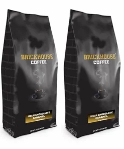 Brickhouse Ground Coffee, Milk Chocolate Caramel, 2/12 Oz Bags