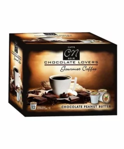 Caffe Noir Gourmet Coffee Chocolate Peanut Butter, Single Serve Beverage Cups, 6 Box 12 Count Each -coffee Sales Shop caffe noir gourment coffee chocolate peanut butter 12 ct