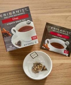 China Mist - Chai Organic Black Full Leaf Tea Sachet, 6 Boxes 15 Count Each -coffee Sales Shop china mist chai organic black full leaf tea sachet 15 count box 1 1 1 1