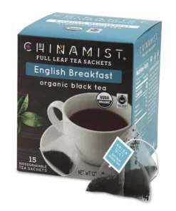 China Mist - English Breakfast Organic Black Full Leaf Tea Sachet, 4 Boxes 15 Count Each -coffee Sales Shop china mist english breakfast organic black full leaf tea sachet 15 cnt 1box 1 1