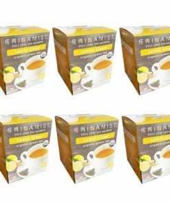 China Mist - Lemon Ginger Organic Green Tea Sachet, 6 Boxes 15 Count Each