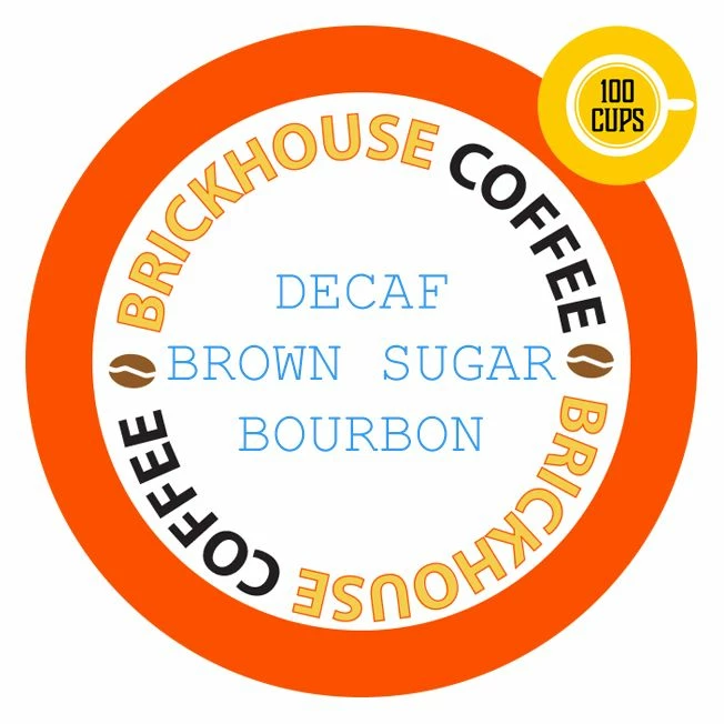 Brickhouse Single Serve Coffee, Decaf Brown Sugar Bourbon, 100 Count 3 Brickhouse Single Serve Coffee, Decaf Brown Sugar Bourbon, 100 Count