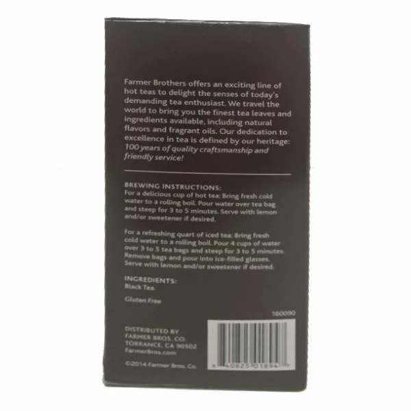 Farmer Brothers Premium: English Tradition, 6/25 Ct Tea Boxes 6 Farmer Brothers Premium: English Tradition, 6/25 Ct Tea Boxes - Image 4