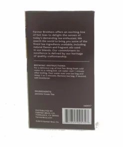 Farmer Brothers Premium Jasmine Green Hot Tea, 2/25 Ct Tea Boxes -coffee Sales Shop fbjasmine green hot tea1 2