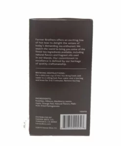 Farmer Brothers Premium: Pomegranate Hot Tea, 6/25 Ct Tea Boxes -coffee Sales Shop fbpomgranate3 2