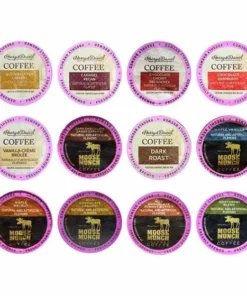 Harry & David And Moose Munch Single Serve Coffee Sampler, 12 Flavors (3 Cups Each)