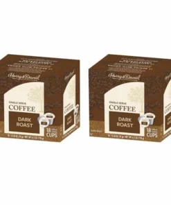 Harry & David Dark Roast Single Serve Cups, 2/18 Count