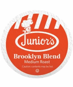 Junior's Most Fabulous Brooklyn Blend, Medium Roast Single Single Serve 4/18 Ct -coffee Sales Shop juniors most fabulous brooklyn blend medium roast single single serve 1 ct 1 1