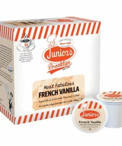 Juniors Most Fabulous French Vanilla, Medium Roast Single Single Serve 2/18 Count