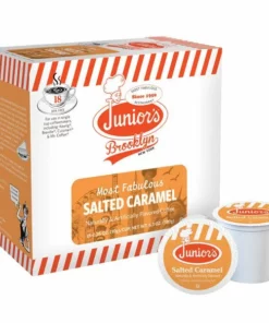 Junior's Most Fabulous Salted Caramel, Medium Roast Single Single Serve 4/18 Ct