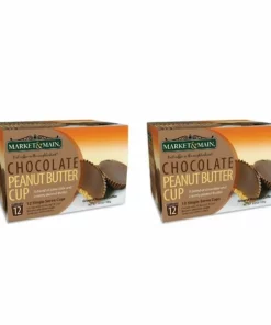 Market & Main Chocolate Peanut Butter Single Serve Coffee Cups, 2 Boxes (24 Cups)