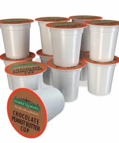Market & Main Chocolate Peanut Butter Single Serve Coffee Cups, 2 Boxes (24 Cups) 11 Market & Main Chocolate Peanut Butter Single Serve Coffee Cups, 2 Boxes (24 Cups) -coffee Sales Shop market main chocolate peanut butter cup ground coffee single serve cups 1box 12cups1 2